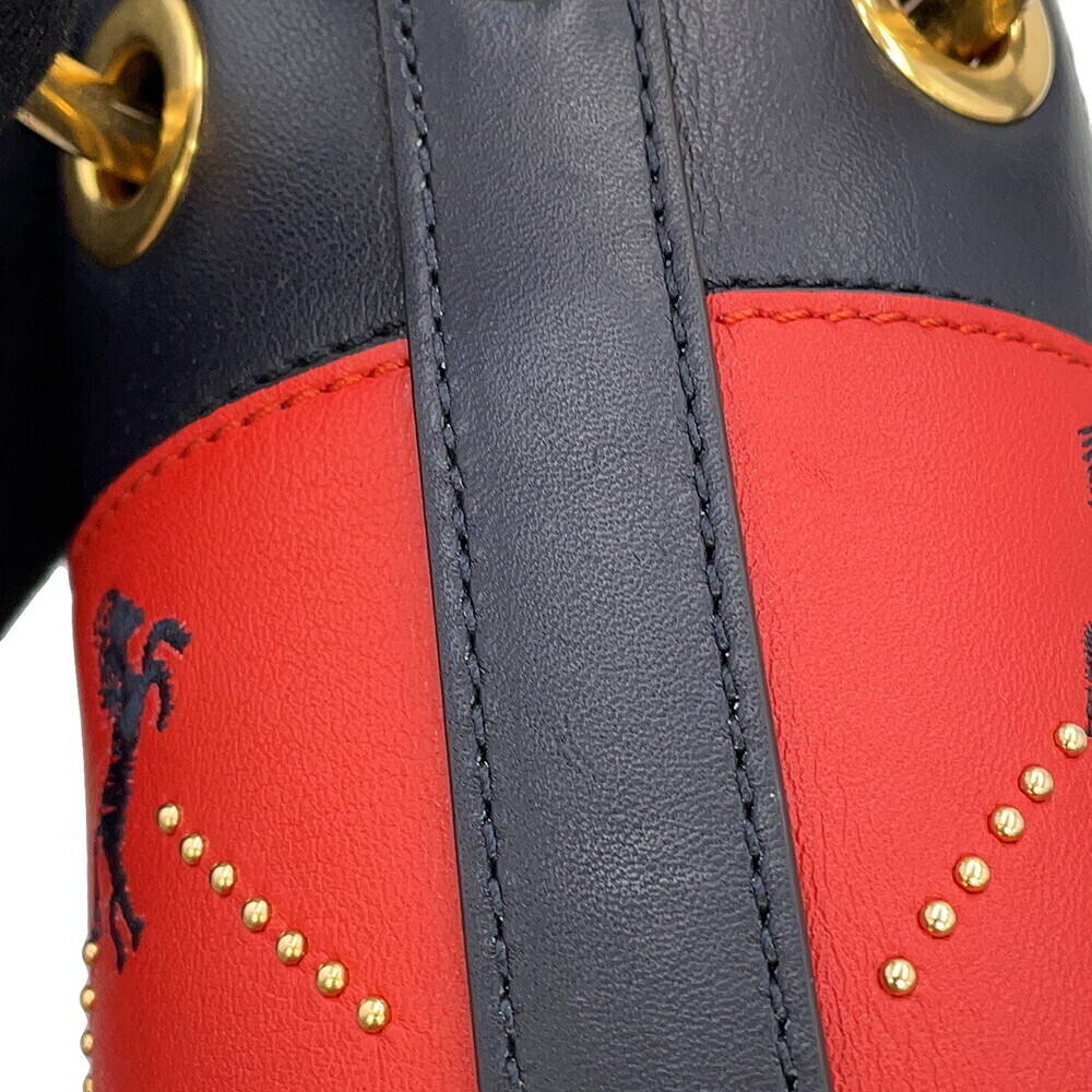 Chloe Roy Bucket Bag Leather Canvas Handbag - Picture 7 of 7